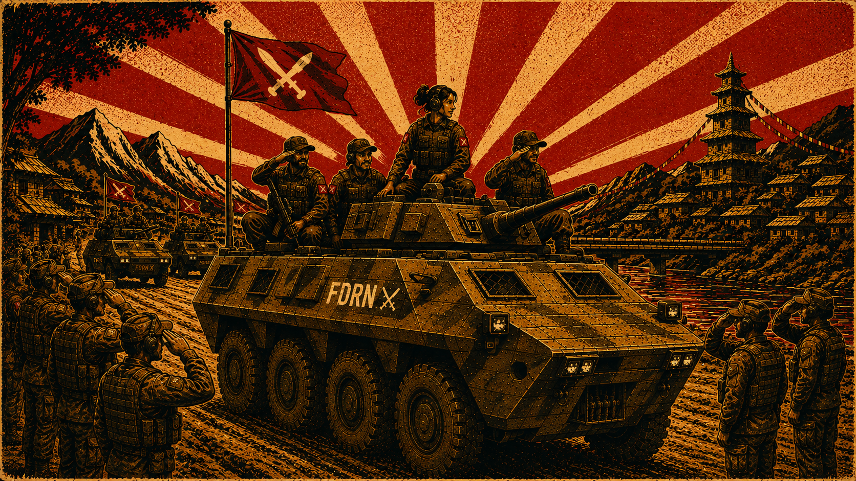 Propaganda poster from the campaign